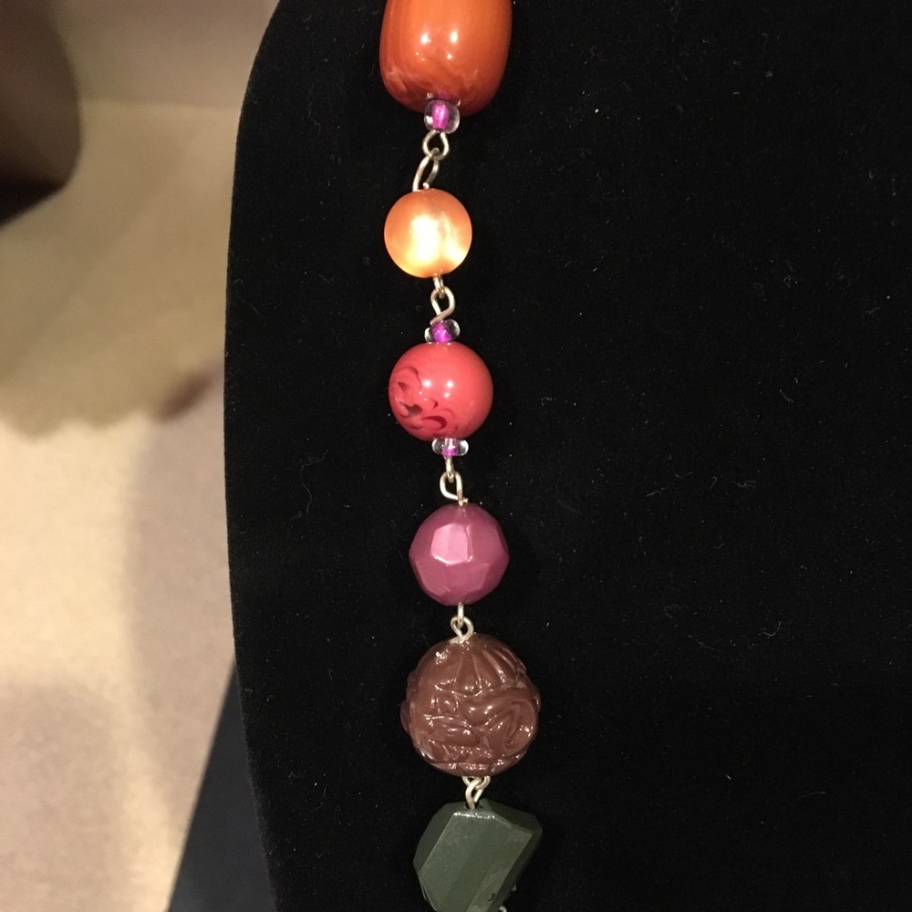 Multicolor beaded necklace - Picture 2 of 6